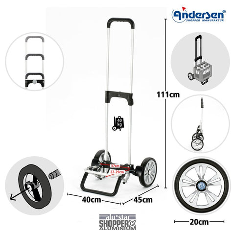 ANDERSEN Alu Star Shopper® Gese - Shopping trolley