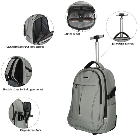 ENRICO BENETTI NORTHERN - Backpack on wheels