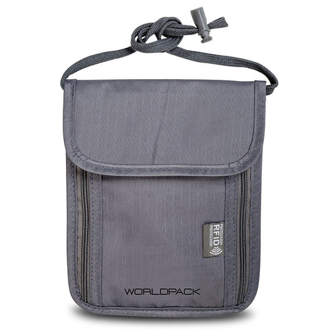 WORLDPACK RFID neck wallet- Interior wallet