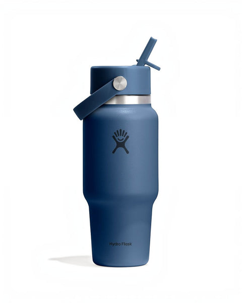 Hydro Flask 24 oz (710ml) Wide Mouth Travel brúsi með röri