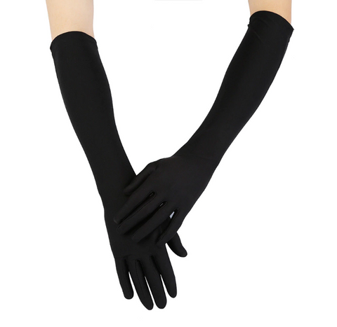 HK - Tall satin gloves