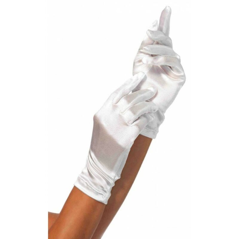 white-satin-wrist-length-glove