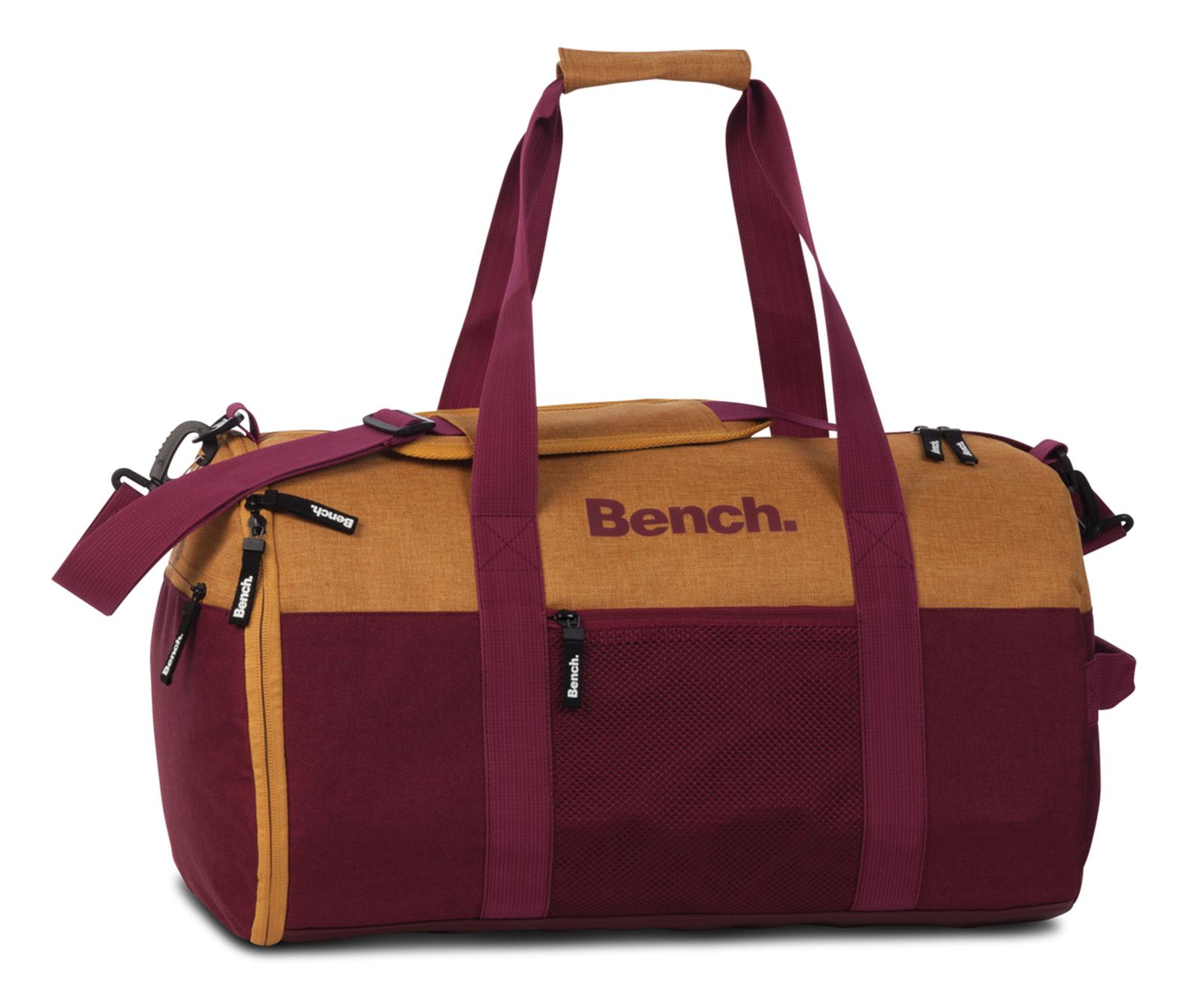 Bench–Sporttasche-Sportbag-Ocher—Berry-322252